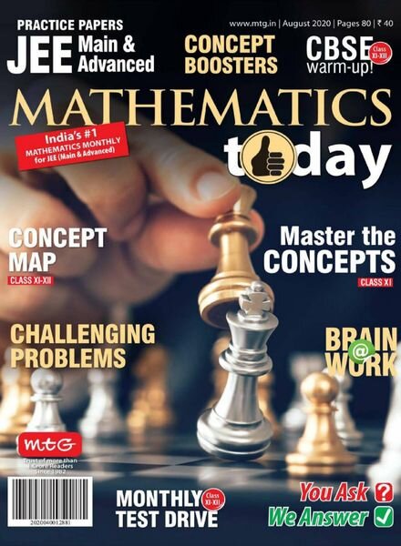 Mathematics Today – August 2020 Cover