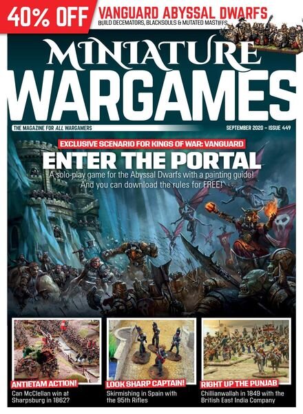 Miniature Wargames – September 2020 Cover