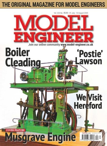 Model Engineer – Issue 4644 – 31 July 2020 Cover