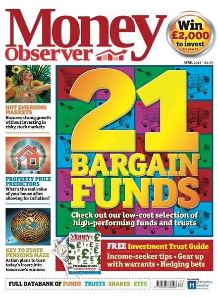 Money Observer – April 2013 Cover