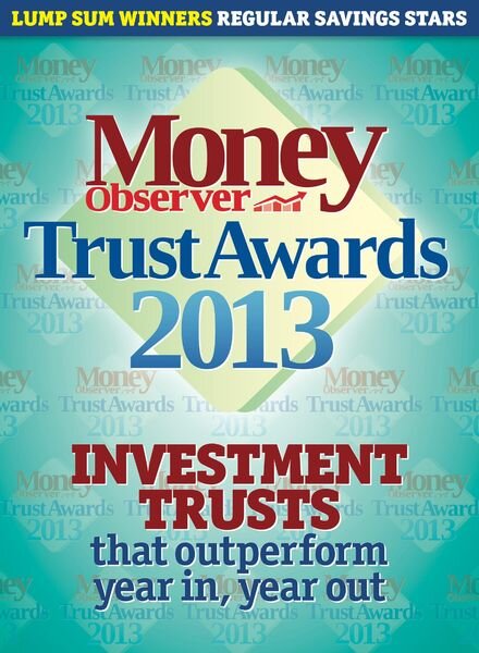 Money Observer – Trust Awards 2013 Cover