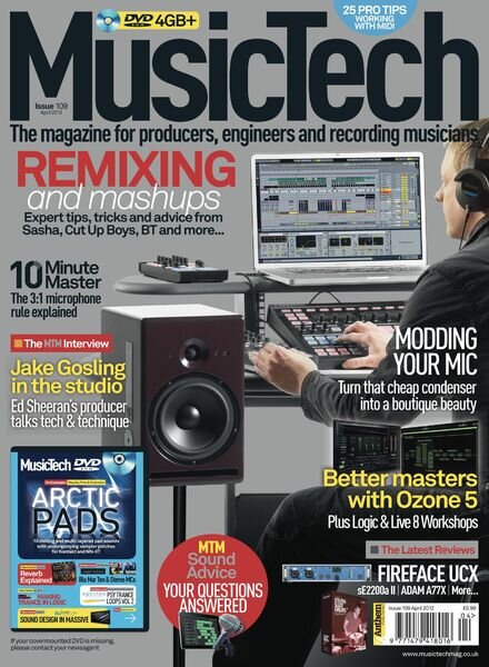 MusicTech – April 2012 Cover