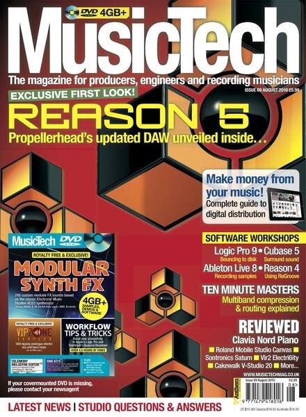 MusicTech – August 2010 Cover