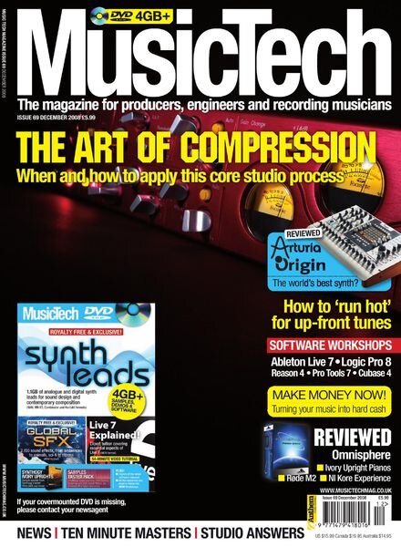 MusicTech – December 2008 Cover
