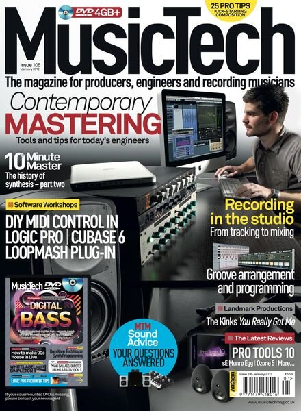MusicTech – January 2012 Cover