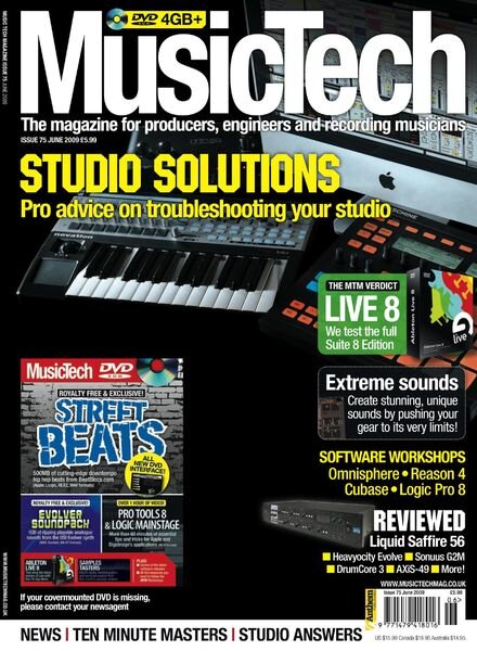 MusicTech – June 2009 Cover
