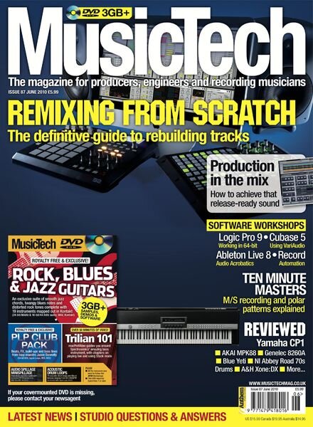 MusicTech – June 2010 Cover