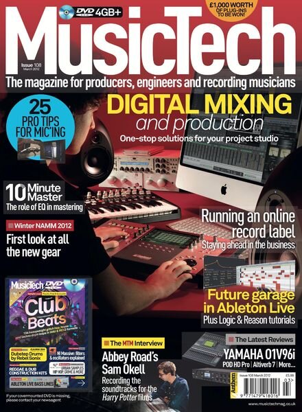 MusicTech – March 2012 Cover