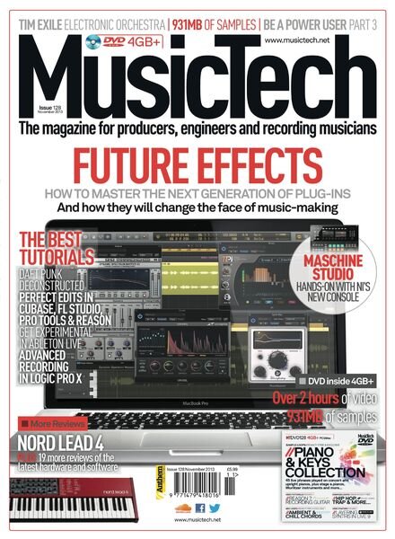 MusicTech – November 2013 Cover