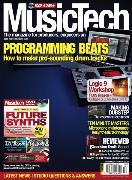 MusicTech – October 2009 Cover