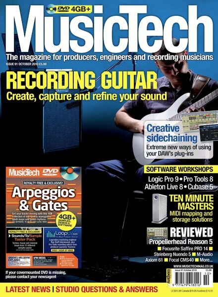 MusicTech – October 2010 Cover