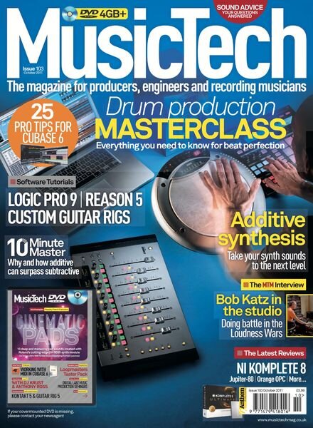 MusicTech – October 2011 Cover