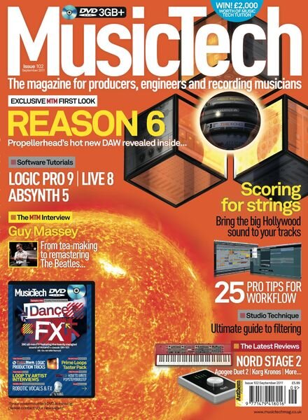 MusicTech – September 2011 Cover