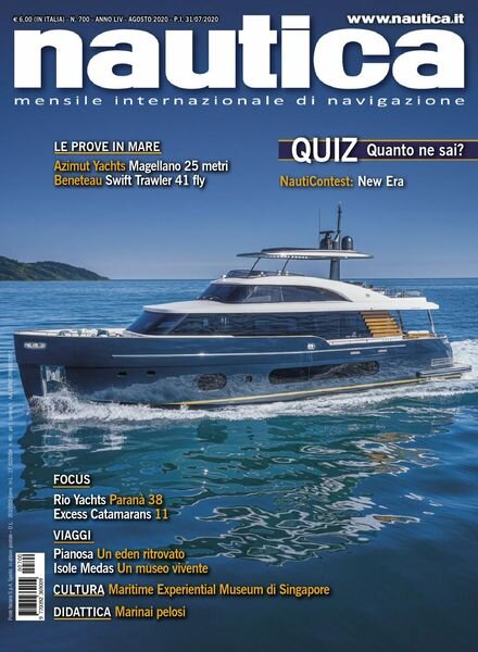 Nautica – agosto 2020 Cover