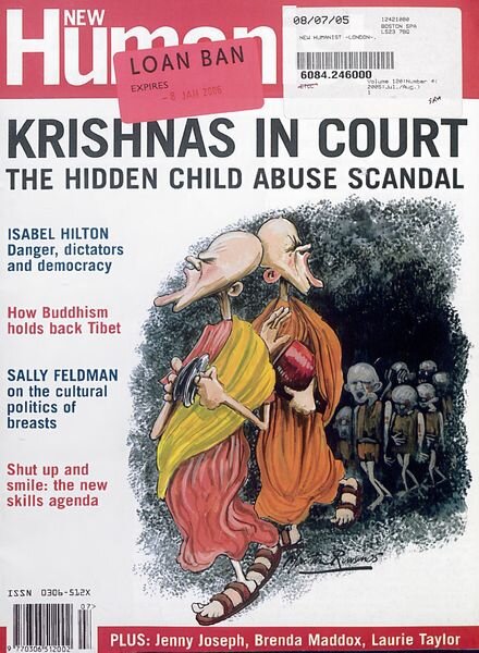 New Humanist – July-August 2005 Cover