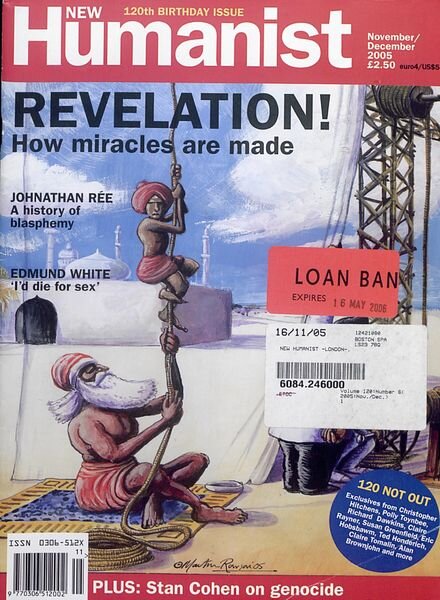 New Humanist – November-December 2005 Cover
