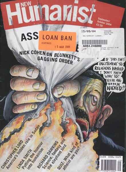 New Humanist – September-October 2004 Cover