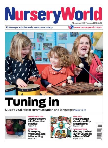 Nursery World – 11 December 2017 Cover