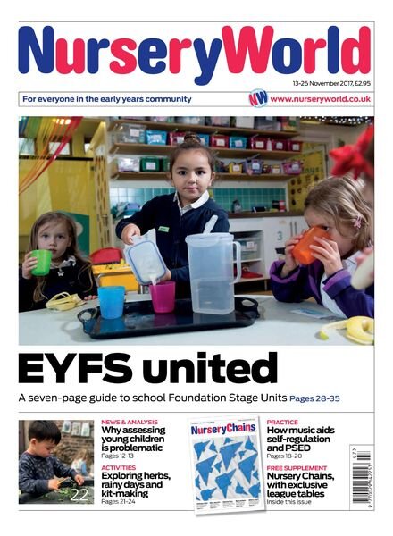 Nursery World – 13 November 2017 Cover