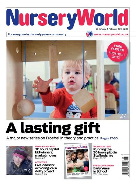 Nursery World – 23 January 2017 Cover