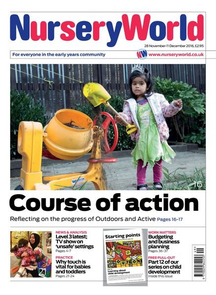 Nursery World – 28 November 2016 Cover