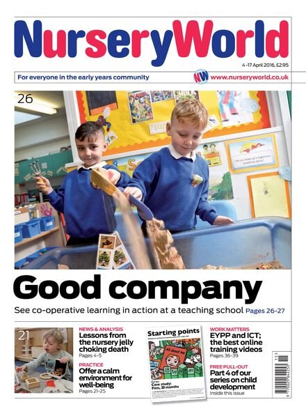 Nursery World – 4 April 2016 Cover