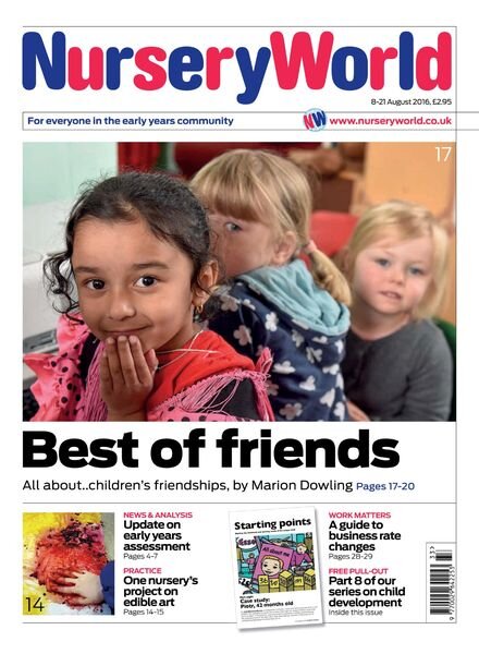 Nursery World – 8 August 2016 Cover