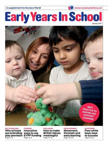 Nursery World – Early Years In School Supplement Cover