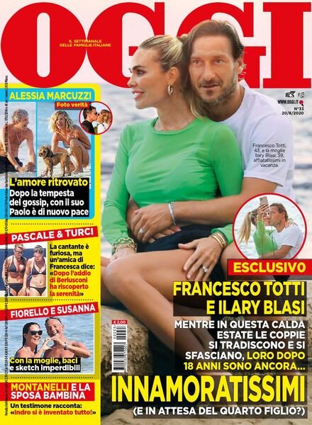 Oggi – 20 agosto 2020 Cover