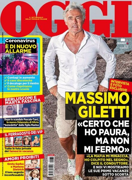 Oggi – 27 agosto 2020 Cover