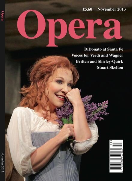 Opera – November 2013 Cover