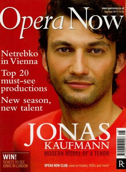 Opera Now – August-September 2011 Cover