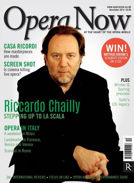 Opera Now – December 2014 Cover