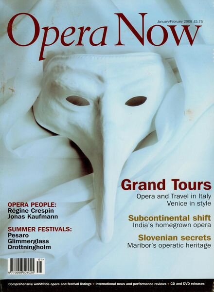 Opera Now – January-February 2008 Cover