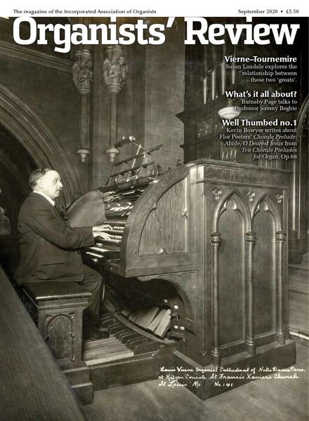 Organists’ Review – September 2020 Cover