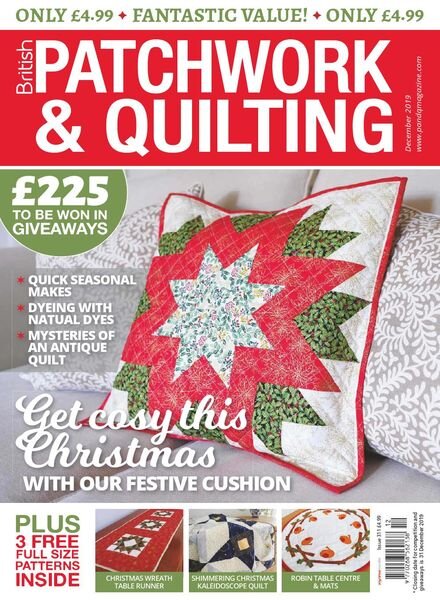 Patchwork & Quilting UK – December 2019 Cover