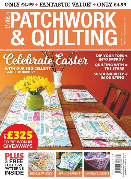 Patchwork & Quilting UK – March 2020 Cover