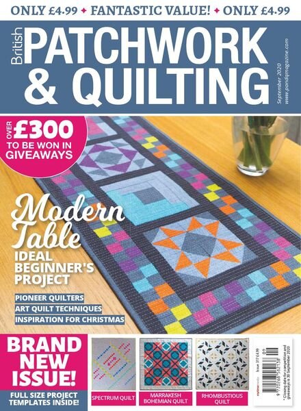 Patchwork & Quilting UK – September 2020 Cover