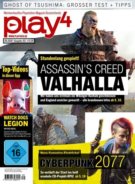 Play4 Germany – September 2020 Cover