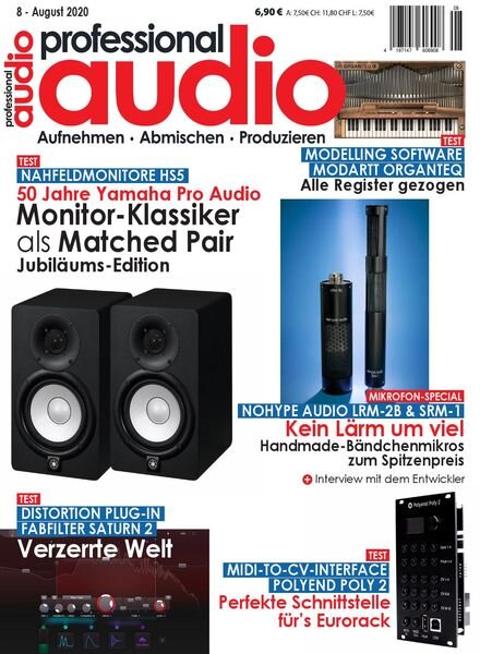 Professional Audio – August 2020 Cover
