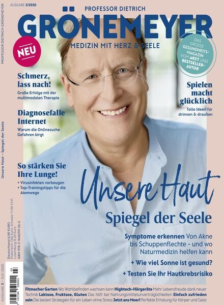 Professor Dietrich GrOnemeyer – Juli 2020 Cover