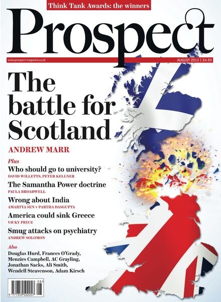 Prospect Magazine – August 2013 Cover