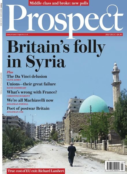 Prospect Magazine – July 2013 Cover