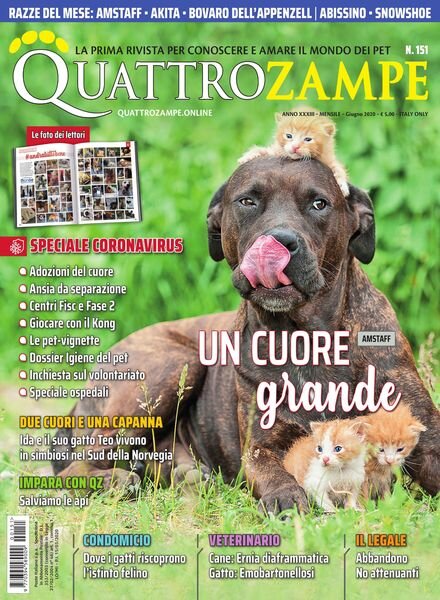 QuattroZampe – Giugno 2020 Cover