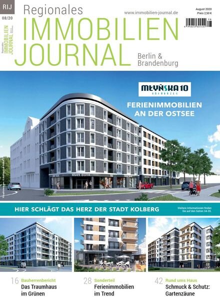 Regionales Immobilien Journal Berlin & Brandenburg – August 2020 Cover