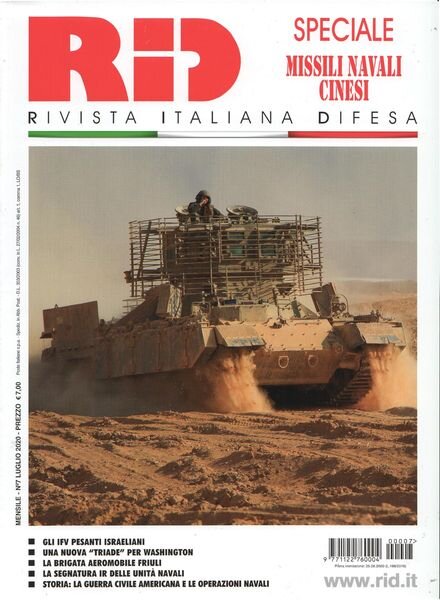Rivista Italiana Difesa – Luglio 2020 Cover