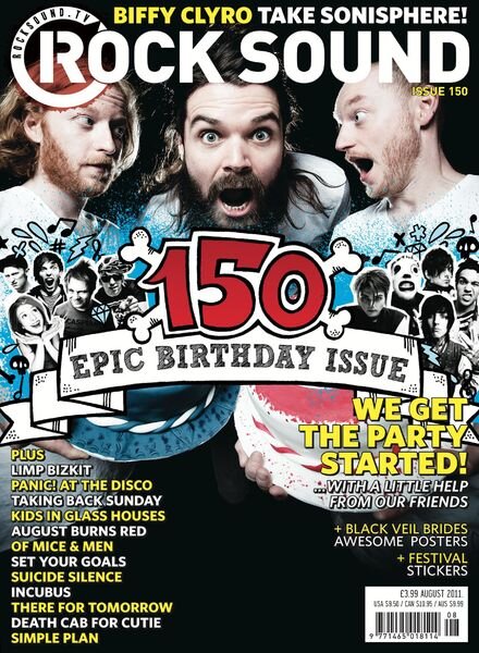 Rock Sound Magazine – August 2011 Cover