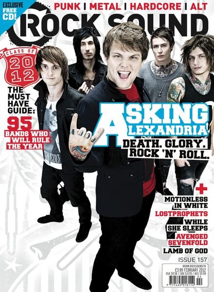 Rock Sound Magazine – February 2012 Cover