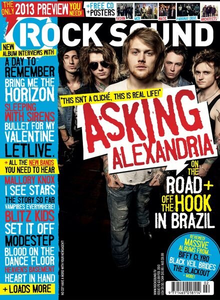 Rock Sound Magazine – February 2013 Cover
