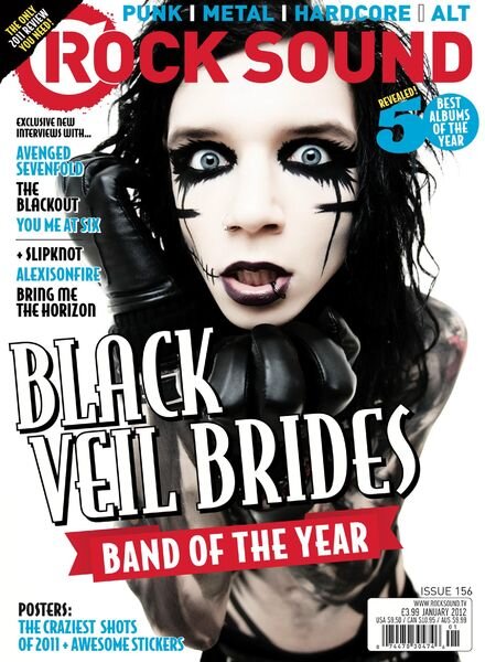 Rock Sound Magazine – January 2012 Cover